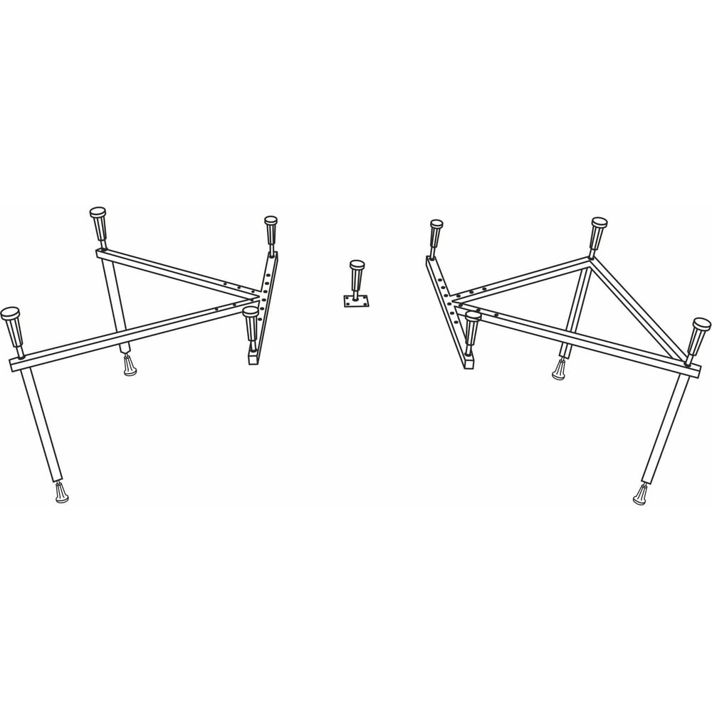 Изображение товара Каркас для ванны Excellent Heaven Pryzmat Oceana 170 MR-20 металлический серый стойкий