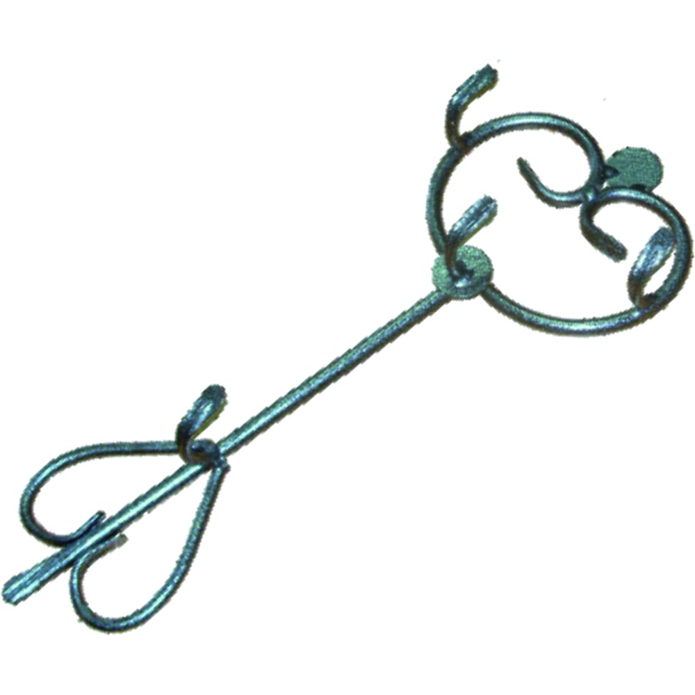 Изображение товара Ключница № 2 из металла, три яруса, черная, компактная