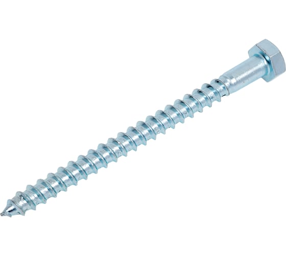 Изображение товара Шуруп для крепления деревянных лаг и реек BEFAST DIN 571, покрытие белый цинк, 8x100 5 шт. GLF081005S
