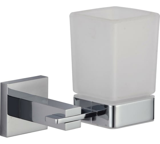 Изображение товара Стакан Savol стеклянный, с настенным держателем, хром s-06558a 23984