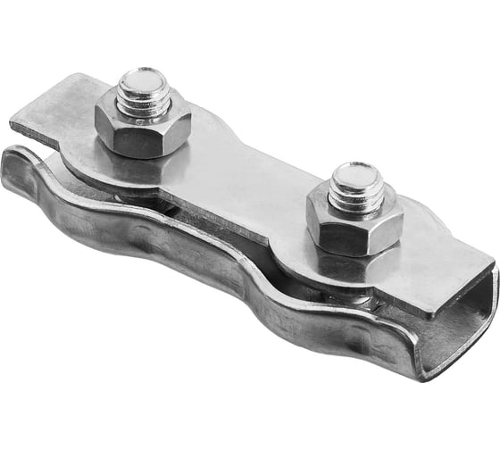 Изображение товара Двойной зажим для стальных канатов BEFAST duplex, цинк, 2 мм, 20 шт. DU220S