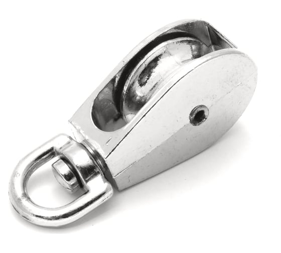 Изображение товара Одинарный стальной блок с никельным роликом BEFAST с вертлюгом, 2, 50 мм, 2 шт. BOMN502S