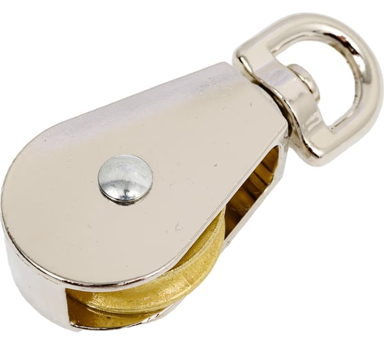 Изображение товара Одинарный стальной блок с никельным роликом BEFAST с вертлюгом, 1, 25 мм, 2 шт. BOMN252S