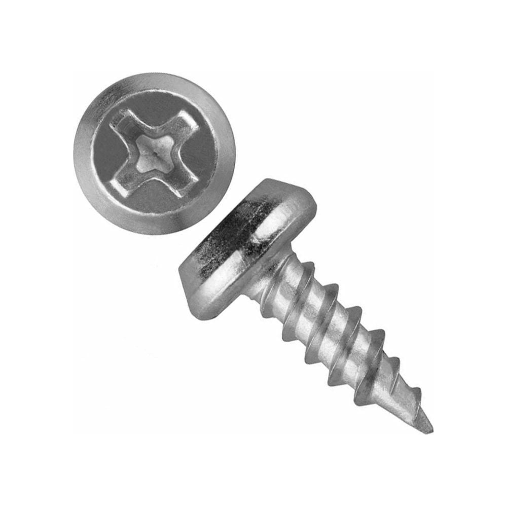 Изображение товара Саморез КВАДРА клоп, острый конец, 3.5x11 полуцилиндрическая головка, цинк, уп. 25 шт. 351121298120