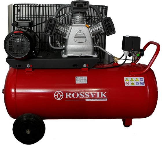 Изображение товара Поршневой компрессор Rossvik 950л/мин, 10бар, ресивер 100л, 380В/5,5кВт СБ4/С-100.LB75
