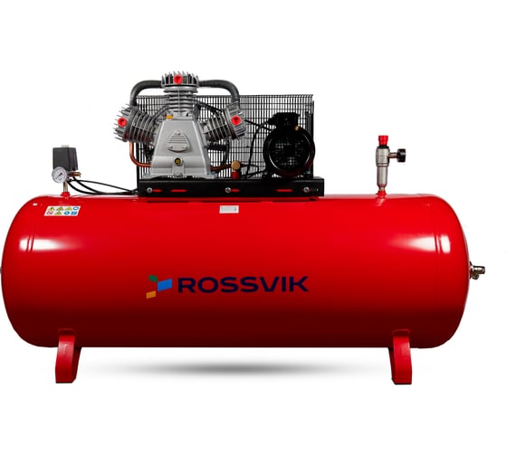 Изображение товара Поршневой компрессор Rossvik 950л/мин, 10бар, ресивер 500л, 380В/5,5кВ СБ4/Ф-500.LB75