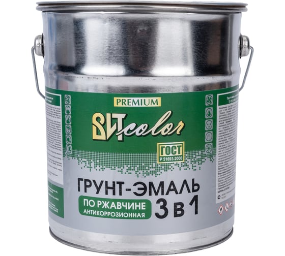 Изображение товара Грунт-эмаль по ржавчине 3в1 Царицынские краски серая 5 кг 19987