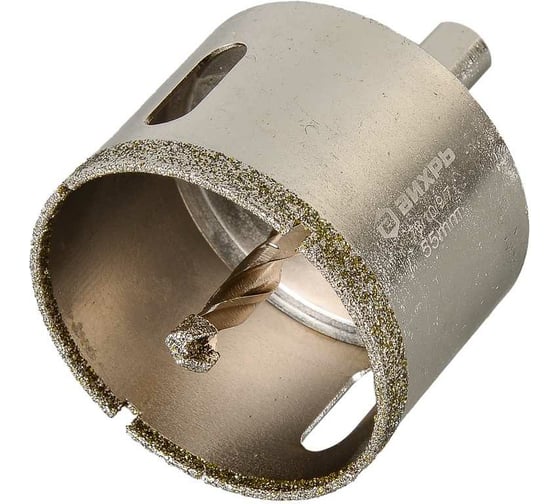 Изображение товара Коронка алмазная по керамограниту/керамике 55 мм Вихрь 73/10/9/7