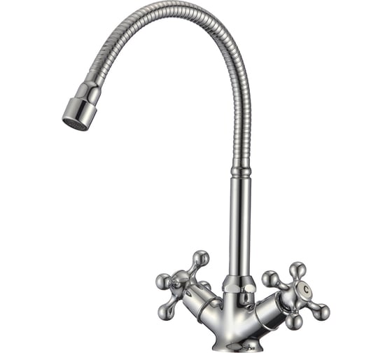 Изображение товара Смеситель для кухни с гибким изливом OLIVE'S girona 01435GR