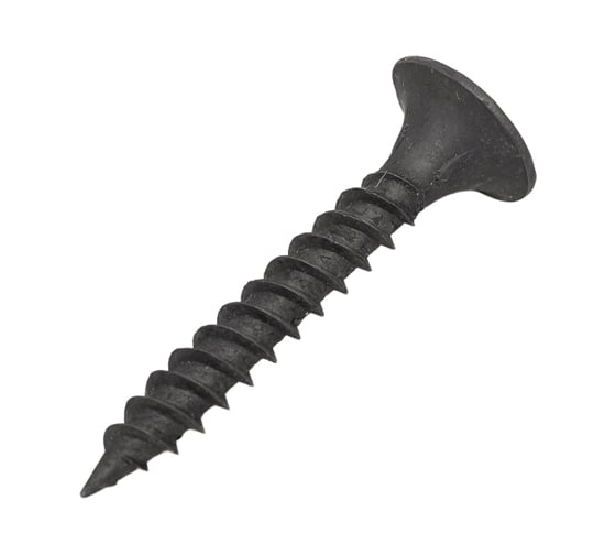 Изображение товара Саморез по металлу для гкл КВАДРА черный, 3.5x25, PH2, частая резьба, yп. 25 шт. 350252025812