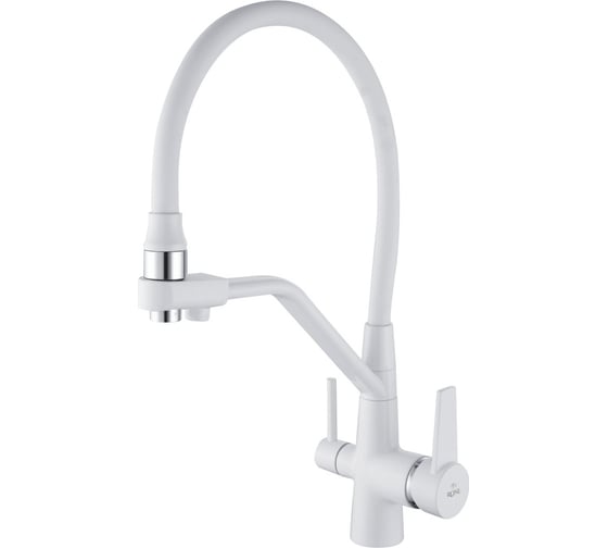 Изображение товара Смеситель для кухни ROSE с подключением к фильтру питьевой воды, белый R558C