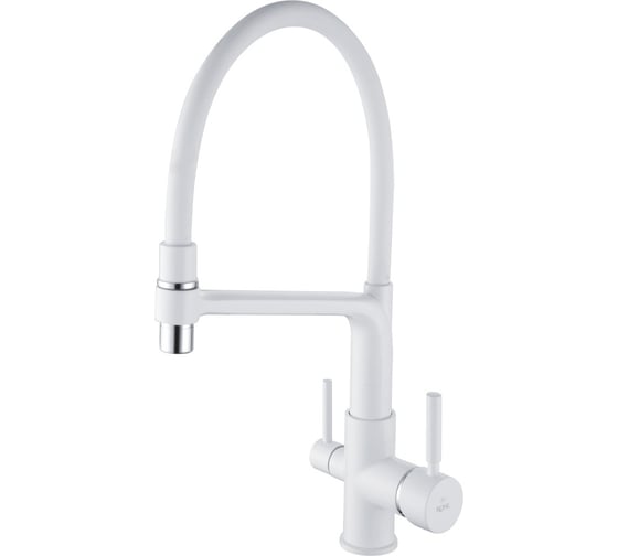 Изображение товара Смеситель для кухни ROSE с подключением к фильтру питьевой воды, белый R658C