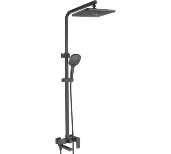 Изображение товара Душевая система ROSE тропический душ со смесителем, черный R2836H