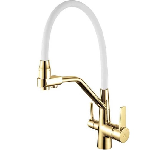 Изображение товара Смеситель для кухни ROSE с подключением к фильтру питьевой воды, золото R558E