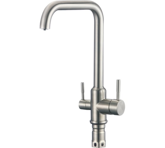 Изображение товара Смеситель для кухни SHEVANIK с подключением к фильтру питьевой воды, сатин S268B