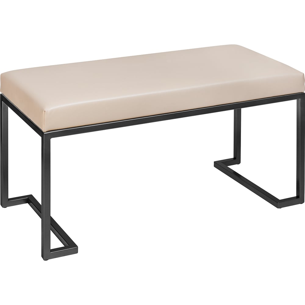 Изображение товара Банкетка GreenWeen OMEGA MINI черная экокожа Light Beige