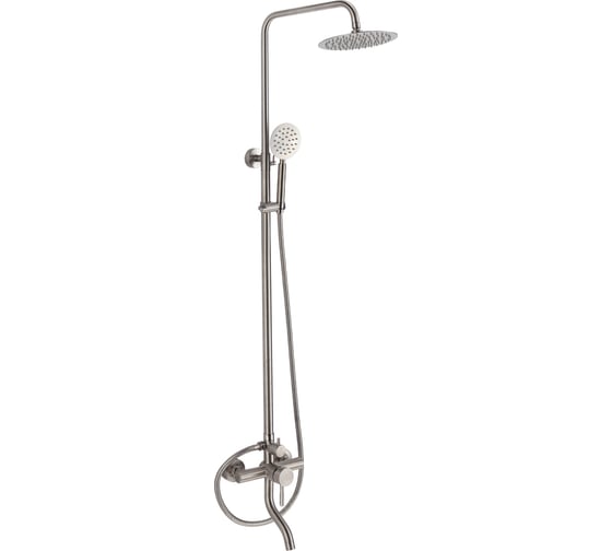 Изображение товара Душевая стойка со смесителем для ванны OLIVE'S balear нержавеющая сталь 13511BL