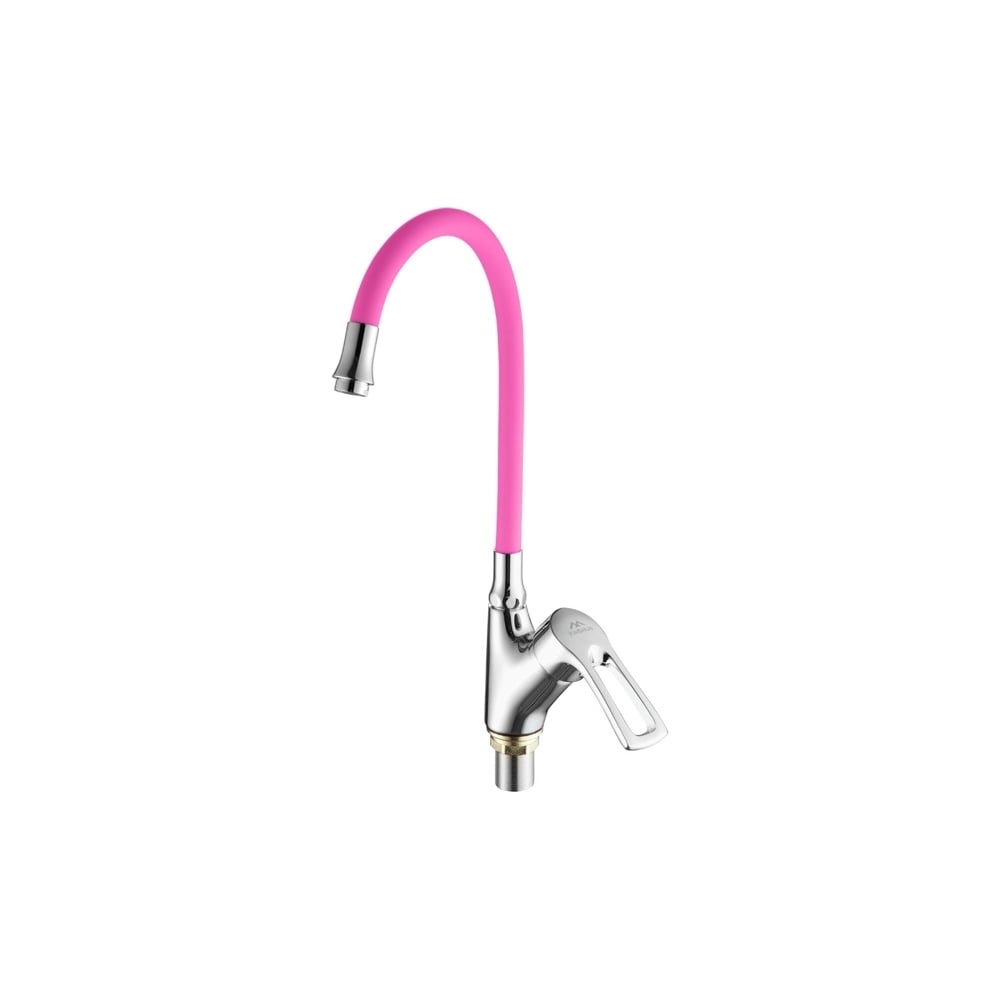 Изображение товара Смеситель для кухни FASHUN с розовым изливом 55 см