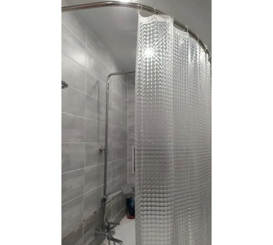 Изображение товара Занавеска FASHUN 3D Peva/Полиэтилен 180cm/200cm черный A8754