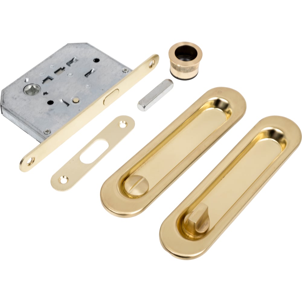 Изображение товара Сантехнический замок для раздвижных дверей PALIDORE SL SB золото матовое 98760070