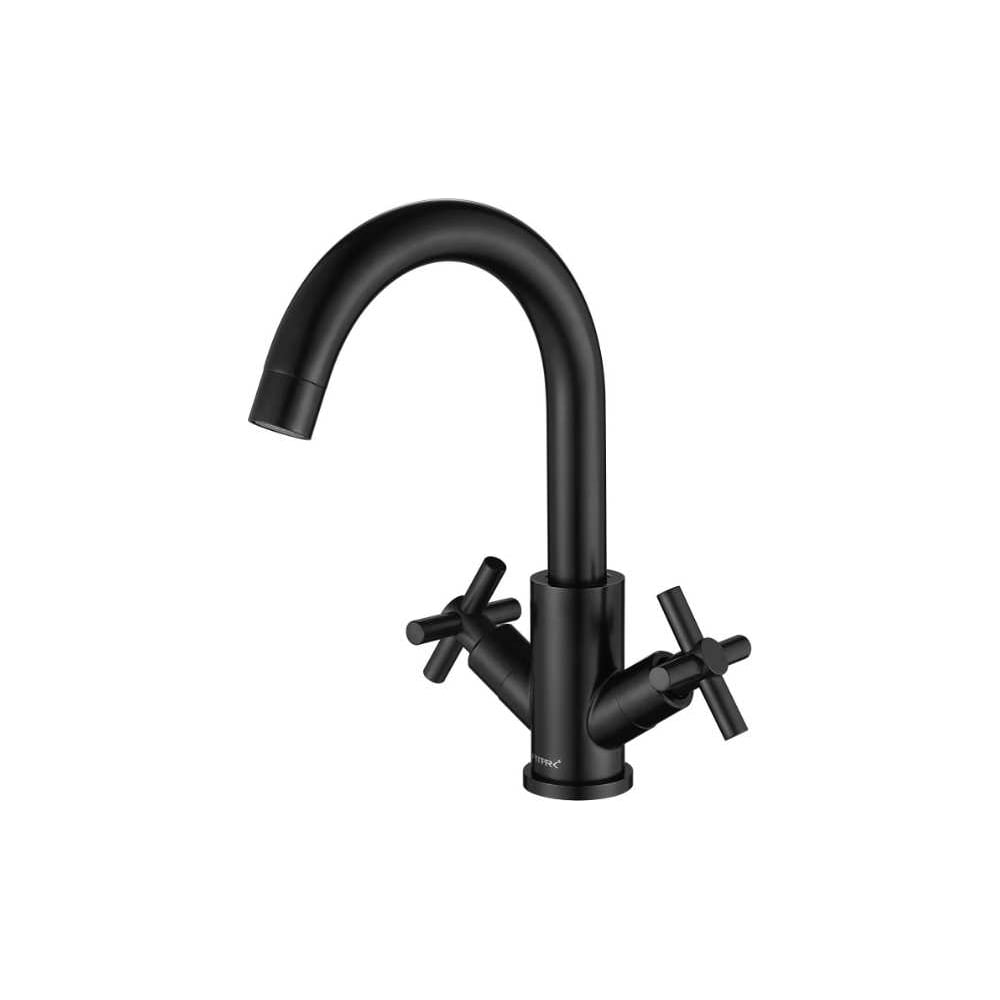 Изображение товара Смеситель для мойки Fmark FS8422H современный двухрычажный черный