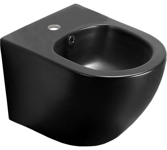 Изображение товара Подвесное биде Azario Grado чёрный матовый, 480x370x325 мм AZ-0046-BN SP 00079289