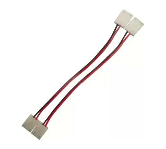Изображение товара Набор коннекторов Gauss Basic для LED-ленты 3528/3014/2835 12V 8mm IP20 2 клипсы с проводом BT432