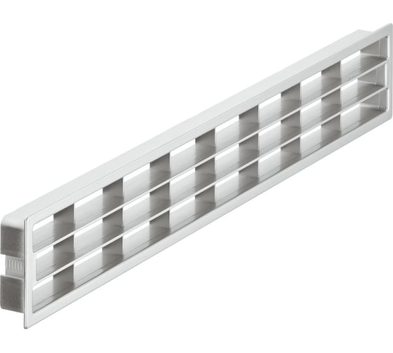 Изображение товара Решетка вентиляционная 458x65 мм, пластик, серебристый Hafele 571.77.900