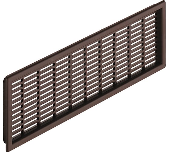 Изображение товара Решетка вентиляционная 227x68 мм, пластик, коричневый Hafele 571.55.549
