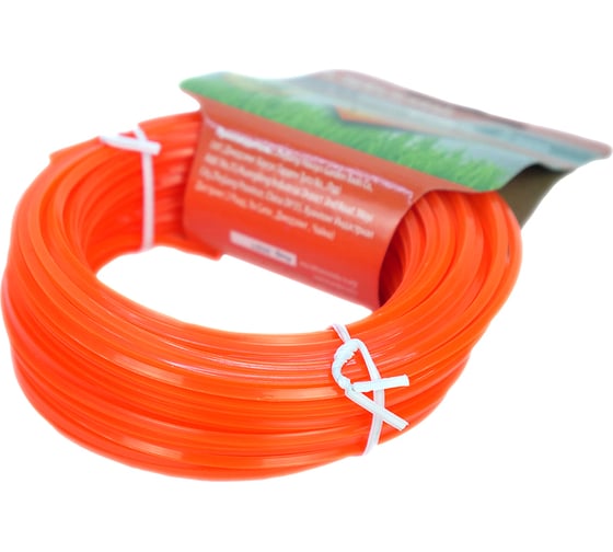 Изображение товара Леска для триммера 2 мм, 15 м, квадрат, красный Sturm GT3535-2.0-4-15