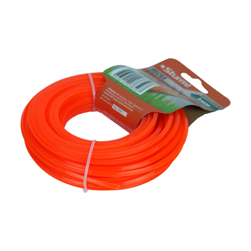 Изображение товара Леска для триммера Sturm GT3535-3.0-4-15, 3 мм, 15 м, красная