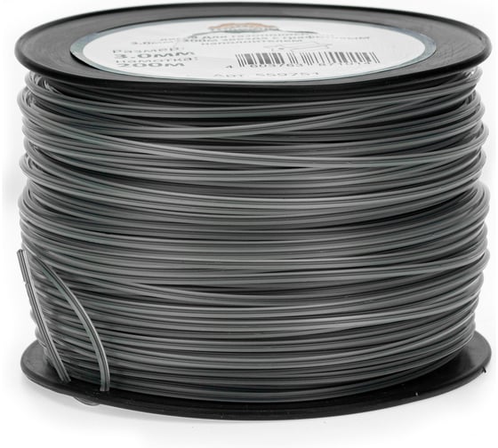 Изображение товара Леска для триммера 3 мм, 200 м (бухта), звезда с графитовым сердечником NEW Duoline, серебро TORGWIN S59751