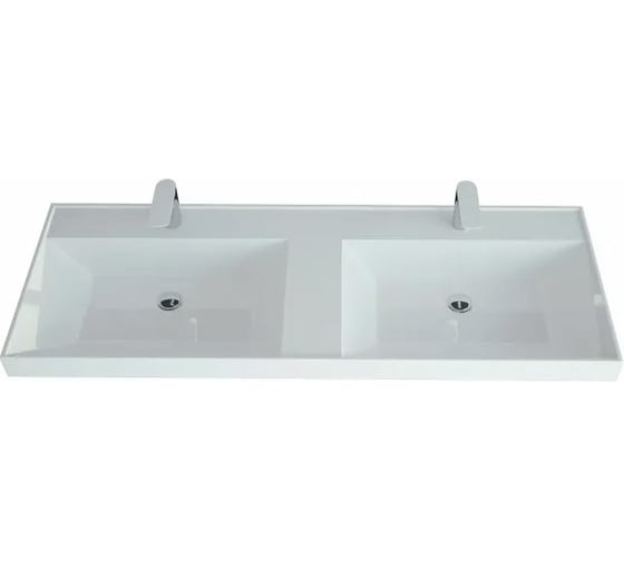 Изображение товара Полувстраиваемая раковина для ванной uperwood Classic_120 см, двойная, прямоугольная 2911020336