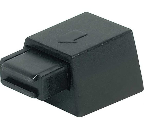 Изображение товара Нажимная магнитная защелка Hafele черная, одинарная 245.67.310