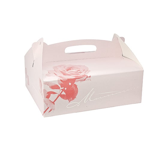 Изображение товара Коробка для пирожных PapStar ДхШхВ 260x220x90 мм картон розовая PS-18853