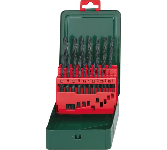 Изображение товара Набор из сверл по металлу 19 шт. (1-10мм) Metabo 627151000