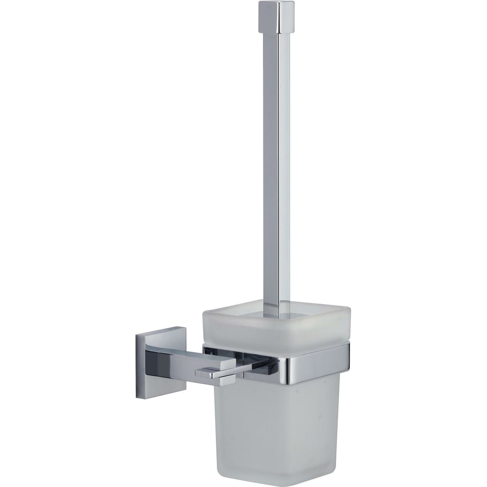 Изображение товара Настенный ершик Savol S-06594A из латуни с хромом и колбой для жидкого средства