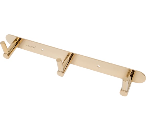 Изображение товара Планка с крючками Savol 3 крючка S-007213B
