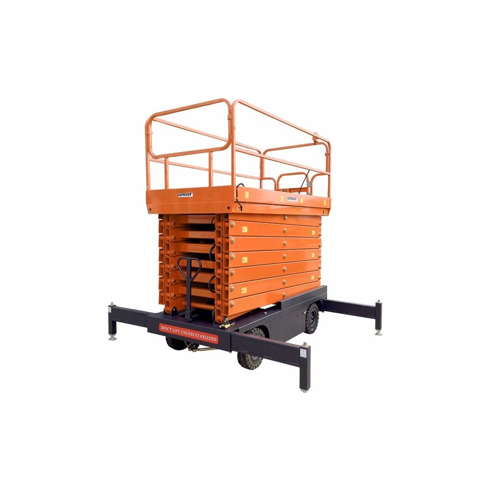 Изображение товара Несамоходный ножничный подъемник Grost Tower 500-9 АС 220 профессиональный