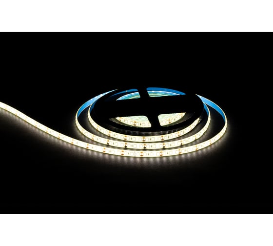 Изображение товара Светодиодная лента OGM 12В, 9,6Вт/м, smd2835, 120д/м, ip65, 7лм/чип, подложка 8мм, 5м, 4000к. / LSE-260