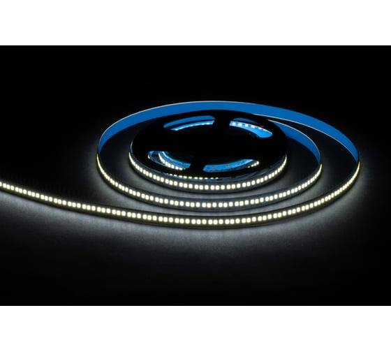 Изображение товара Светодиодная лента OGM 12В, 19,2Вт/м, smd2835, 240д/м, ip20, 19лм/чип, подложка 10мм, 5м, 6500к. / LSE-267