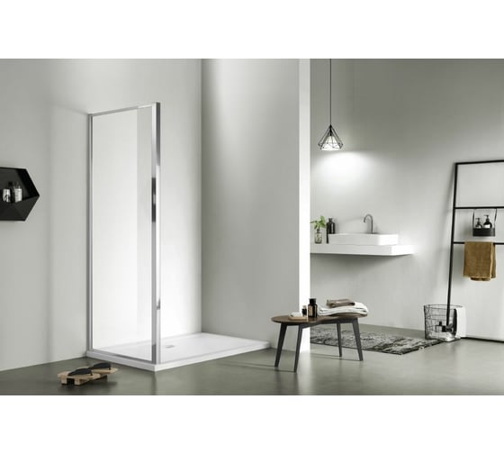 Изображение товара Неподвижная душевая стенка для комбинации с дверью Aquatek AQ NAA 6310-100 1000x2000 мм, профиль хром, прозрачное стекло 00000124163