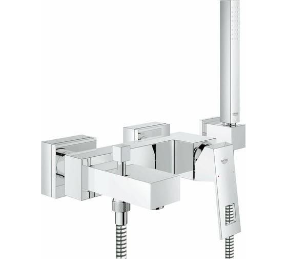 Изображение товара Смеситель для ванны с душевым гарнитуром GROHE 23141000 Eurocube Euphoria Cube 23141000