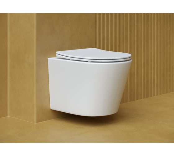 Изображение товара Подвесной унитаз Ceramicanova Balearica Rimless белый матовый CN6000MW