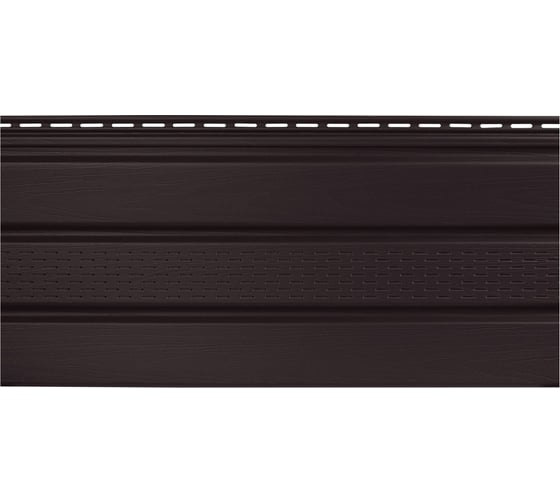 Изображение товара Софит к сайдингу profBUILD 3000х300 мм, перфорация по центру, коричневый 51889