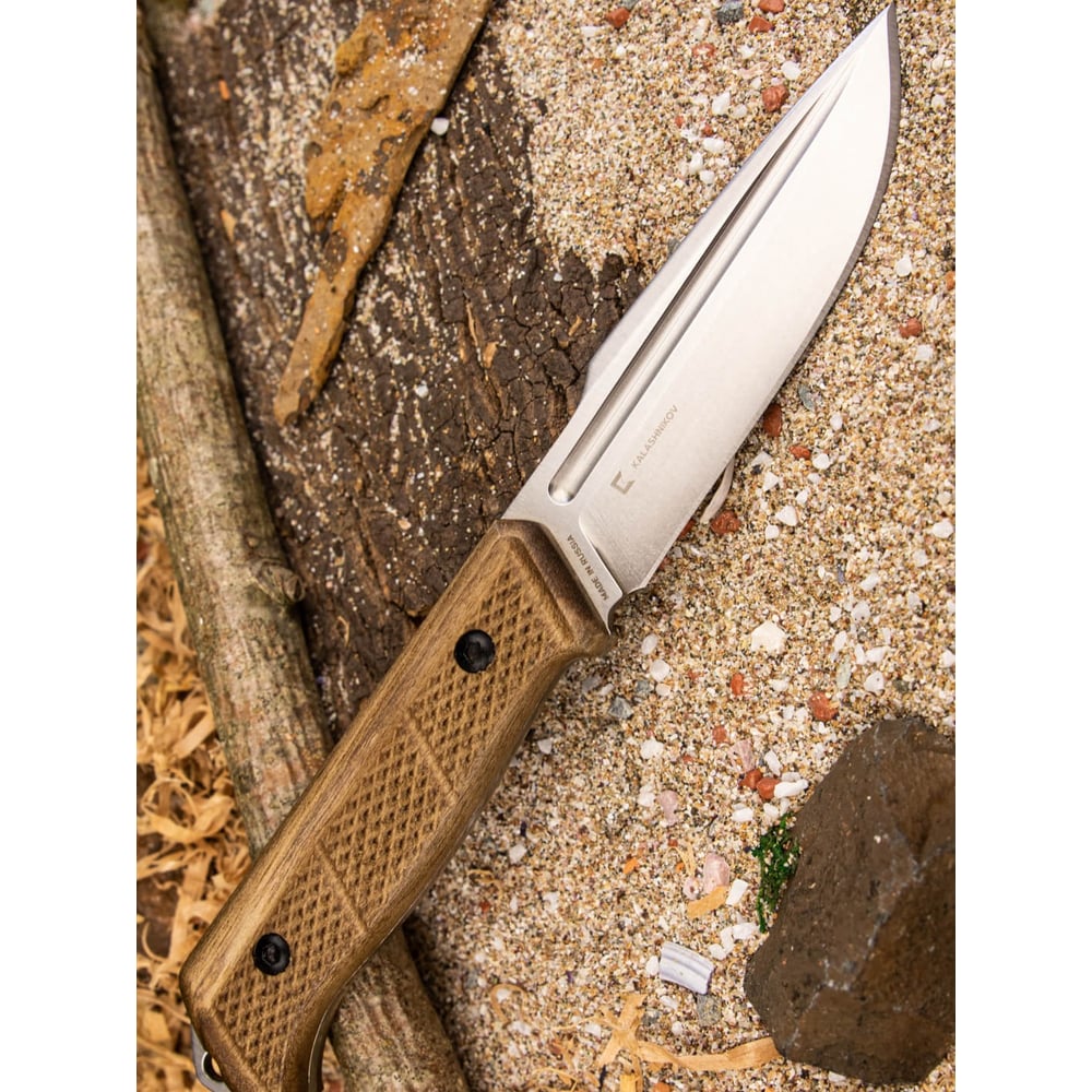 Изображение товара Туристический нож Kizlyar Supreme Baikal со стальной лезвием D2