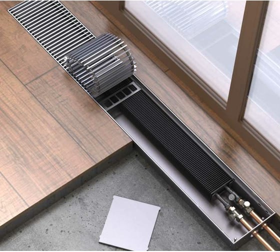 Изображение товара Внутрипольный конвектор КЗТО Бриз 200x80x3000 u (5ал 12) БР20080*3000UР5АЛ12