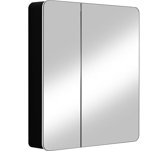 Изображение товара Зеркало-шкаф Reflection Black led 760x850 RF2002BL