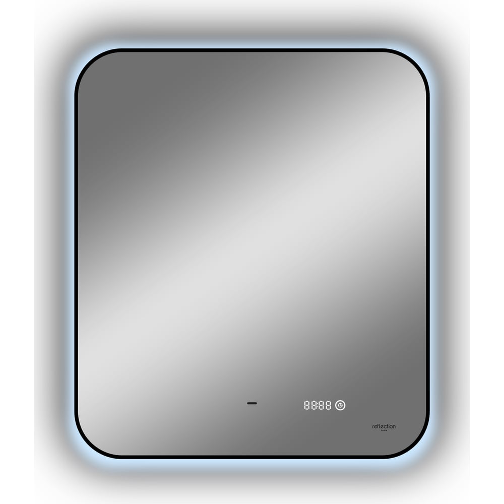 Изображение товара Зеркало Reflection Black view с подсветкой и сенсором 600x700 мм