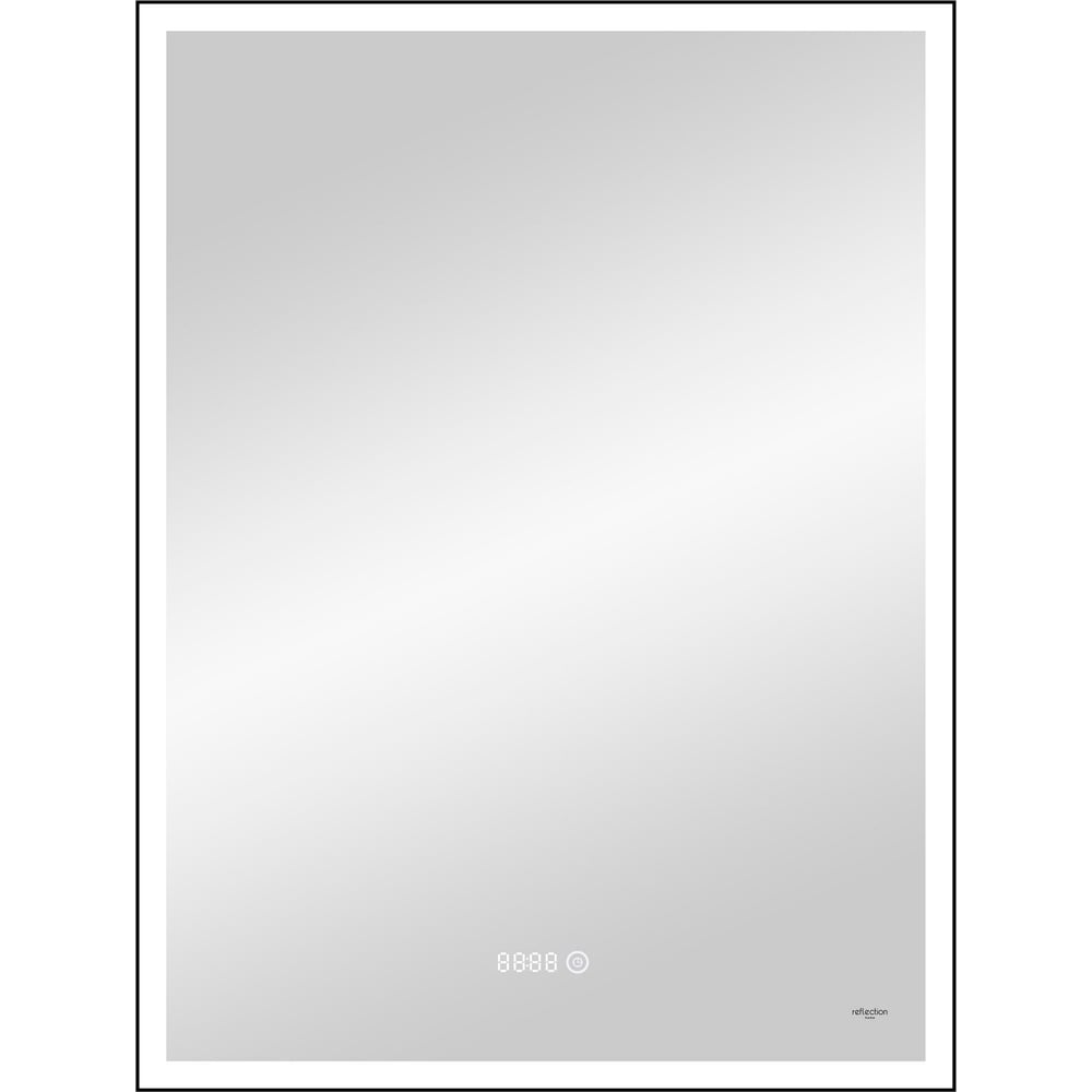 Изображение товара Зеркало Reflection Ghost с LED подсветкой и часами 600x800 мм